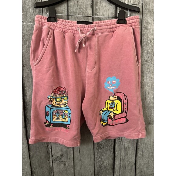 Men’s Killer Acid Pink Shorts Size Large - Picture 1 of 3
